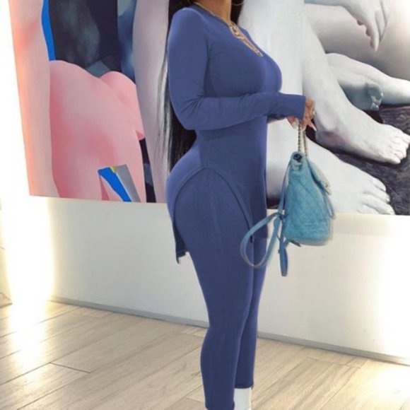 Long Shirt w/ High Waist Leggings - Picture 3 of 4